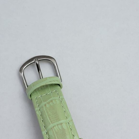 Vintage Watches Gossip Green Strap Quartz Watch with Silver Rectangular Case - Picture 5 of 10